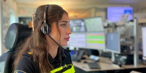 Student op de meldkamer